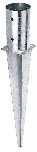 Einschlagbodenhülse Ø 81 x 600 mm für Rundholz Ø 80mm Bodenhülse Einschlaghülse Pfostenträger