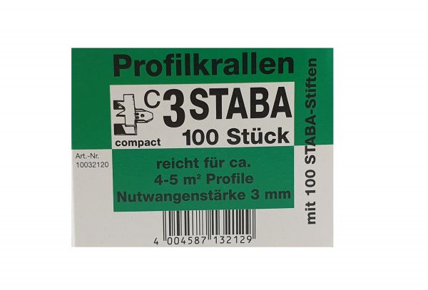 STABA - Profilkrallen C3 - 100 Stück