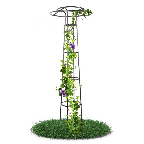 Rankturm mit Pilzkopf Höhe 185 cm freistehende Rankhilfe für Kletterpflanzen Rosen