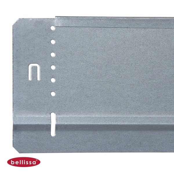 30 Stück Bellissa Rasenkante PREMIUM verzinkt 100x10 cm Beetumrandung Rasenbegrenzung Beeteinfassung