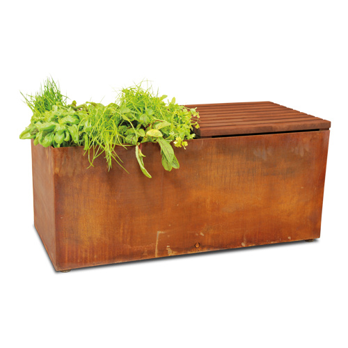 OFYR Herb Garden Bench Corten