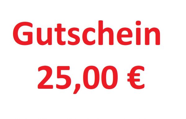 Geschenkgutschein 25,00 € Geschenk Gutschein von Gartenwelt Riegelsberger