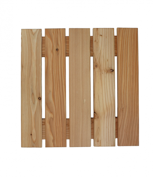 Terrassenfliese aus Lärchenholz 50x50cm Holzfliese Balkonfliese Fliese Lärche 8er Set (1 Karton)